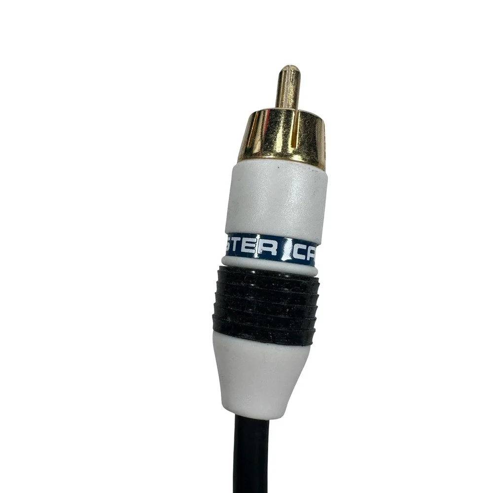 Monster iTV Link Cable 4ft S-Video 3.5mm to RCA Audio Braided Gold Plated Black